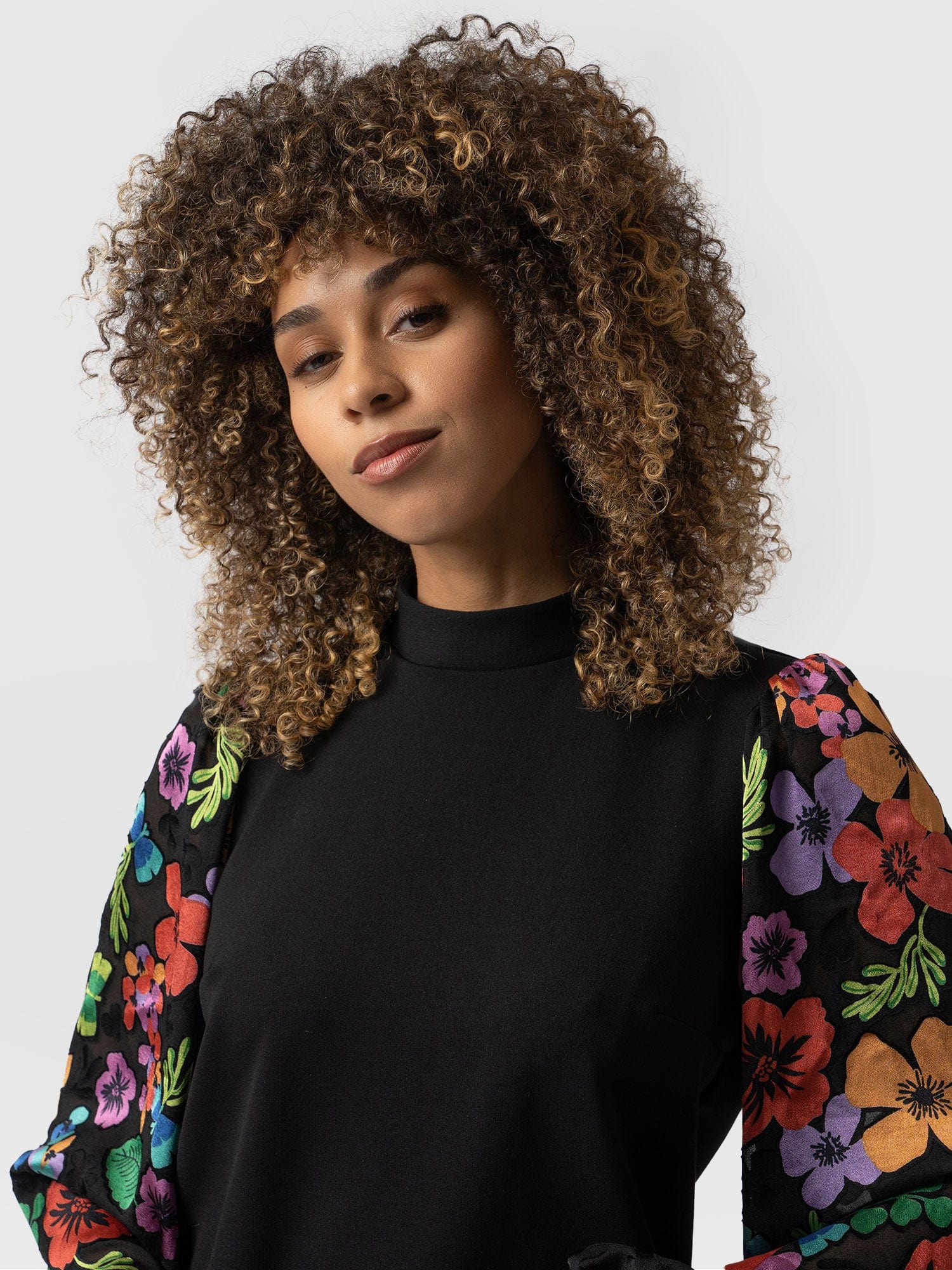 Penny Puff Sleeve Long Sleeve Pop Floral - Women's Tops | Saint + Sofia® USA